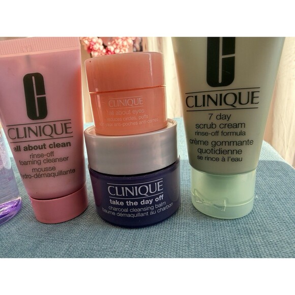 Clinique Take it off/All About Clean/7 Day Scrub/All About Eyes/skin care set 5 - Picture 4 of 8